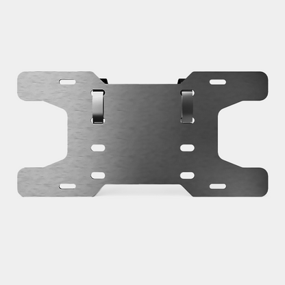 Porta Placas con Abrazadera de Acero Inoxidable