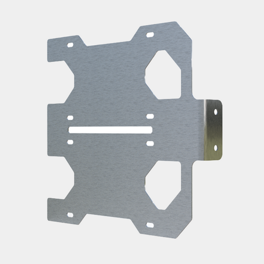 Porta Placas Doble de Acero Inoxidable