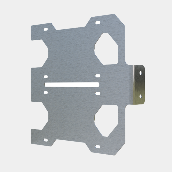 Porta Placas Doble de Acero Inoxidable