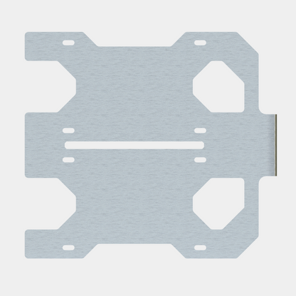 Porta Placas Doble de Acero Inoxidable