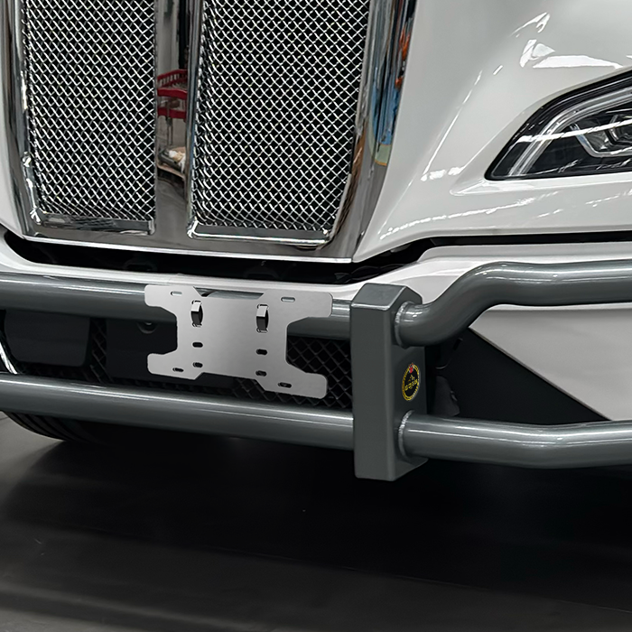 Porta Placas con Abrazadera de Acero Inoxidable