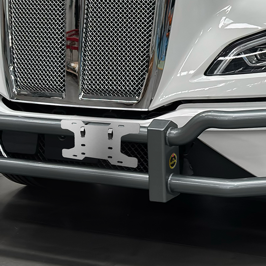 Porta Placas con Abrazadera de Acero Inoxidable